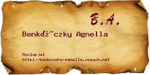 Benkóczky Agnella névjegykártya